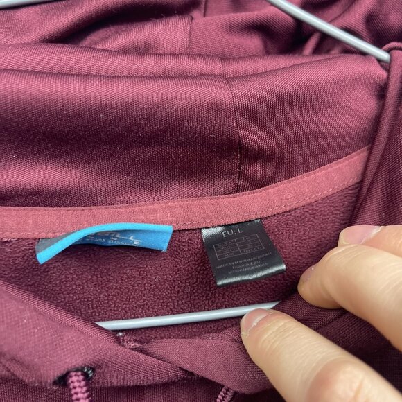 Y2K O'Neill Hoodie Mens Skater Sweatshirt Jacket Burgundy Red Sz L Embroidery - Picture 7 of 11